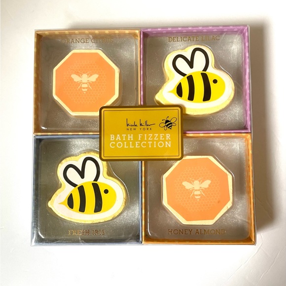Nicole Miller Other - Nicole Miller Bath Bomb Bath Fizzer collection-Set 4- Summer Theme w/ Bees